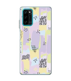 Funda para [ Blackview A100 ] Dibujo Tendencias [ Patron Pinceladas Coloridas Con Estampado ] de Silicona Flexible