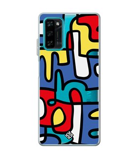 Funda para [ Blackview A100 ] Dibujo Auténtico [ Impresión Moderna de Arte Minimalista ] de Silicona Flexible