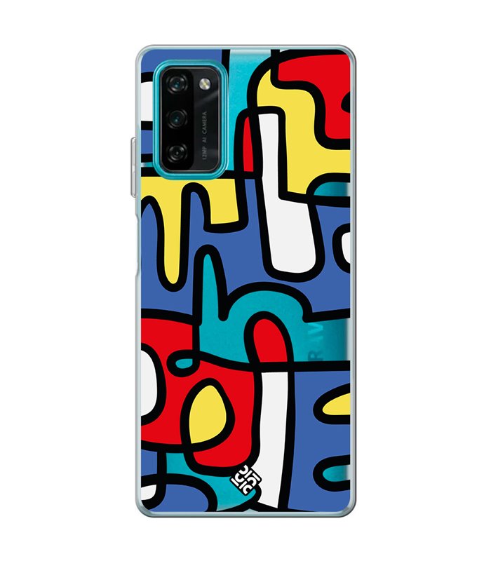 Funda para [ Blackview A100 ] Dibujo Auténtico [ Impresión Moderna de Arte Minimalista ] de Silicona Flexible