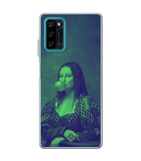 Funda para [ Blackview A100 ] Dibujo Auténtico [ Mona Lisa Moderna ] de Silicona Flexible para Smartphone 