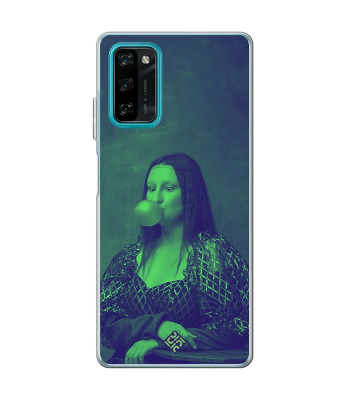 Funda para [ Blackview A100 ] Dibujo Auténtico [ Mona Lisa Moderna ] de Silicona Flexible para Smartphone 