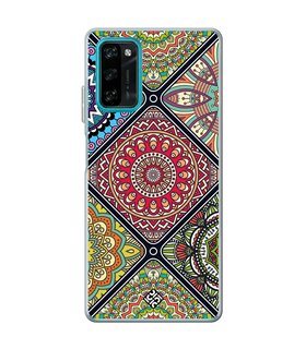 Funda para [ Blackview A100 ] Dibujo Auténtico [ Motivos Mandala ] de Silicona Flexible para Smartphone 