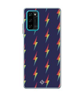 Funda para [ Blackview A100 ] Dibujo Auténtico [ Rayos de Colores ] de Silicona Flexible