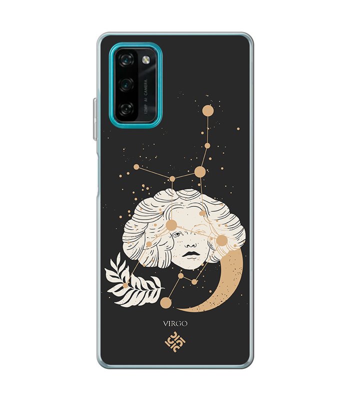 Funda para [ Blackview A100 ] Dibujo Zodiaco [ Signo Zodiacal - Virgo ] de Silicona Flexible para Smartphone 