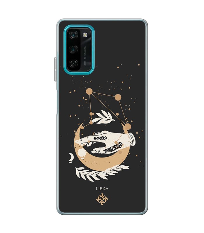 Funda para [ Blackview A100 ] Dibujo Zodiaco [ Signo Zodiacal - Libra ] de Silicona Flexible para Smartphone 