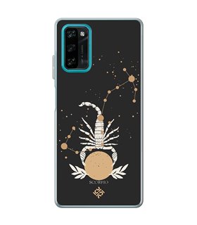 Funda para [ Blackview A100 ] Dibujo Zodiaco [ Signo Zodiacal - Escorpio ] de Silicona Flexible para Smartphone 