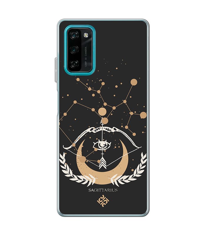 Funda para [ Blackview A100 ] Dibujo Zodiaco [ Signo Zodiacal - Sagitario ] de Silicona Flexible para Smartphone 