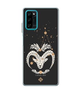 Funda para [ Blackview A100 ] Dibujo Zodiaco [ Signo Zodiacal - Capricornio ] de Silicona Flexible para Smartphone 