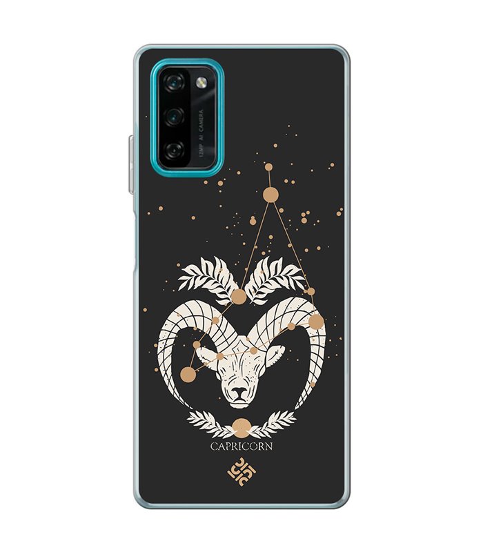 Funda para [ Blackview A100 ] Dibujo Zodiaco [ Signo Zodiacal - Capricornio ] de Silicona Flexible para Smartphone 