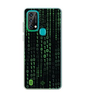 Funda para [ Blackview A50 ] Cine Fantástico [ Números Binarios Matrix ] de Silicona Flexible para Smartphone