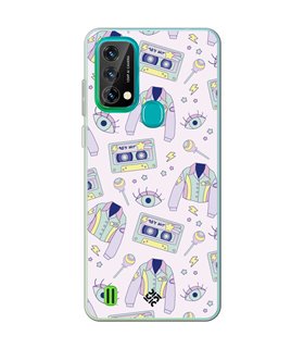 Funda para [ Blackview A50 ] Dibujo Cute [ Chaqueta Retro de Color Pastel Años 90 ] de Silicona Flexible