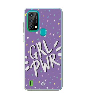 Funda para [ Blackview A50 ] Dibujo Frases Guays [ GRL Power ] de Silicona Flexible para Smartphone 