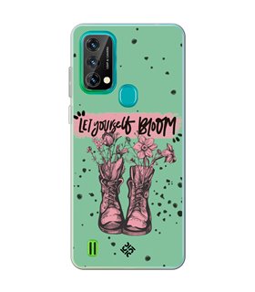 Funda para [ Blackview A50 ] Dibujo Frases Guays [ Botas Let Yourself Bloom ] de Silicona Flexible