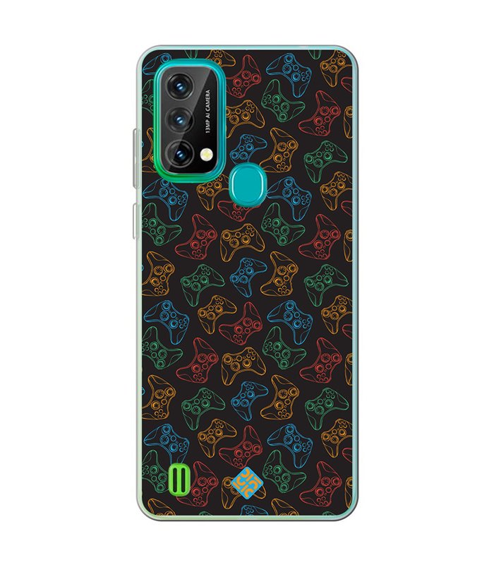 Funda para [ Blackview A50 ] Dibujo Gamers [ Mandos Xbox ] de Silicona Flexible para Smartphone 