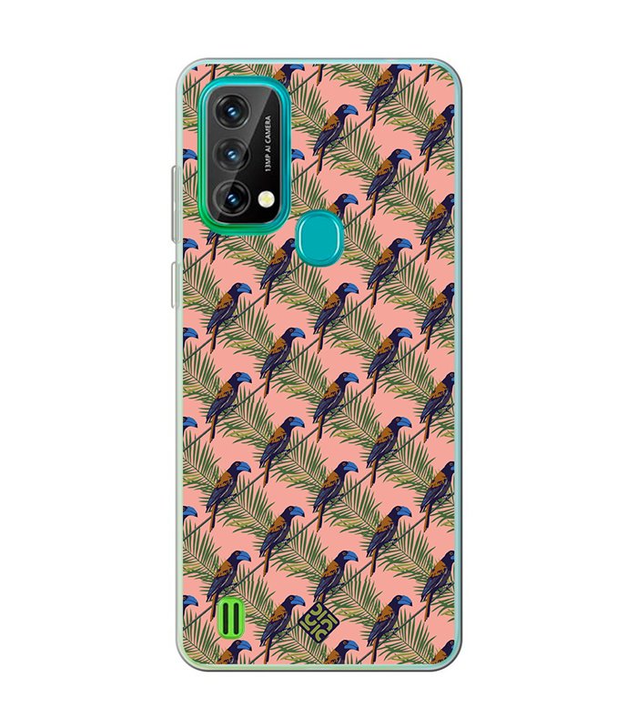 Funda para [ Blackview A50 ] Dibujo Mascotas [ Estampado Tropical - Pájaro de Madagascar ] 