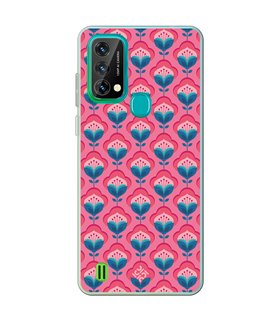 Funda para [ Blackview A50 ] Dibujos Retro [ Algodones Rosa - Caleidoscopio ] de Silicona