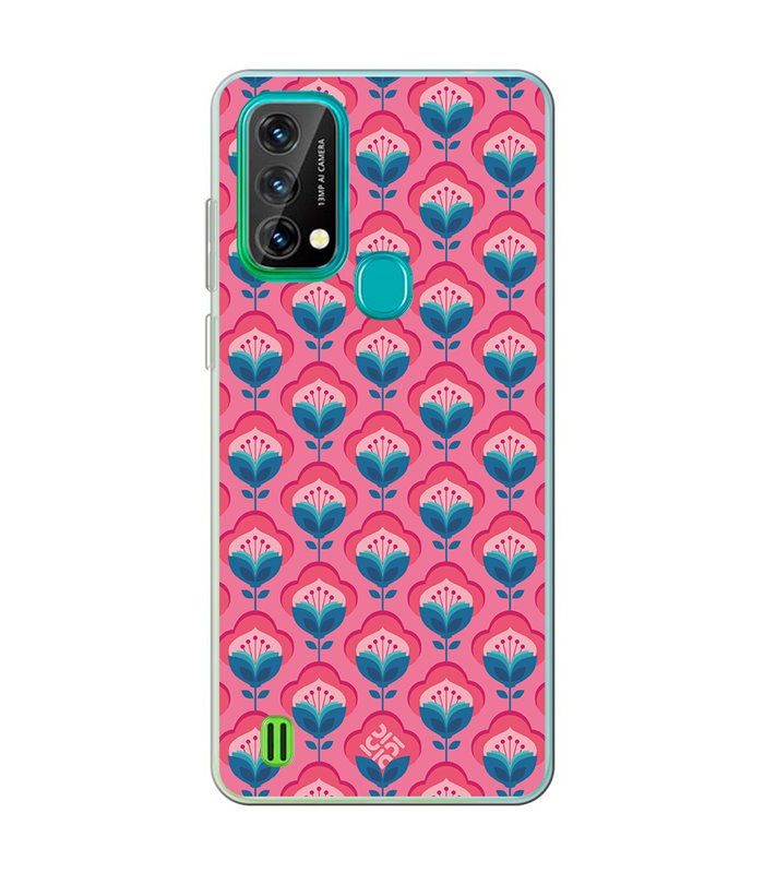 Funda para [ Blackview A50 ] Dibujos Retro [ Algodones Rosa - Caleidoscopio ] de Silicona