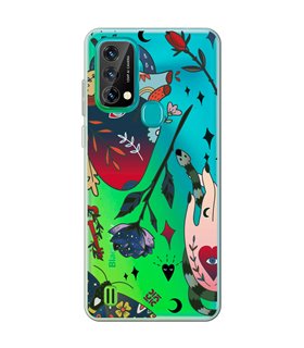 Funda para [ Blackview A50 ] Dibujo Tendencias [ Doodle Tatuaje Esotérico ] de Silicona