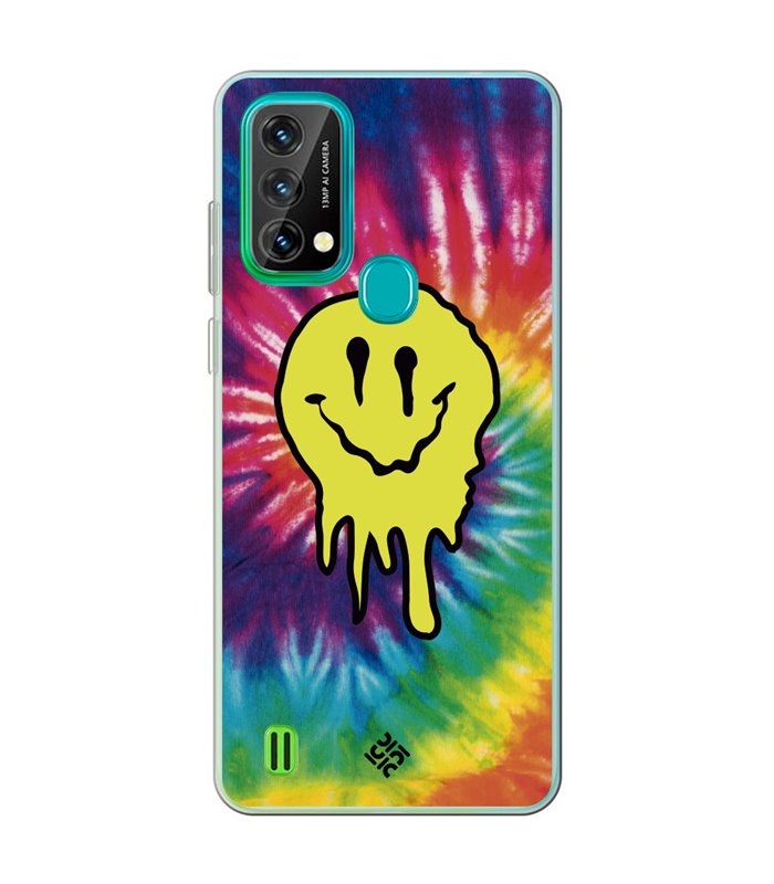 Funda para [ Blackview A50 ] Dibujo Tendencias [ Sonrisa Smile Swirl Abstracto ] de Silicona