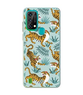 Funda para [ Blackview A50 ] Dibujo Tendencias [ Estampado de Tigres ] de Silicona Flexible para Smartphone 