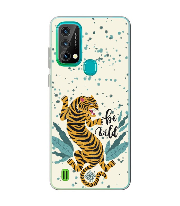 Funda para [ Blackview A50 ] Dibujo Tendencias [ Tigre - Be Wild ] de Silicona Flexible para Smartphone 