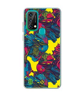 Funda para [ Blackview A50 ] Dibujo Auténtico [ Patrón de Pescado Betta ] de Silicona Flexible para Smartphone