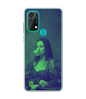 Funda para [ Blackview A50 ] Dibujo Auténtico [ Mona Lisa Moderna ] de Silicona Flexible para Smartphone 