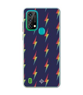 Funda para [ Blackview A50 ] Dibujo Auténtico [ Rayos de Colores ] de Silicona Flexible