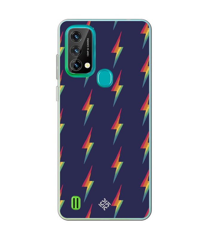 Funda para [ Blackview A50 ] Dibujo Auténtico [ Rayos de Colores ] de Silicona Flexible