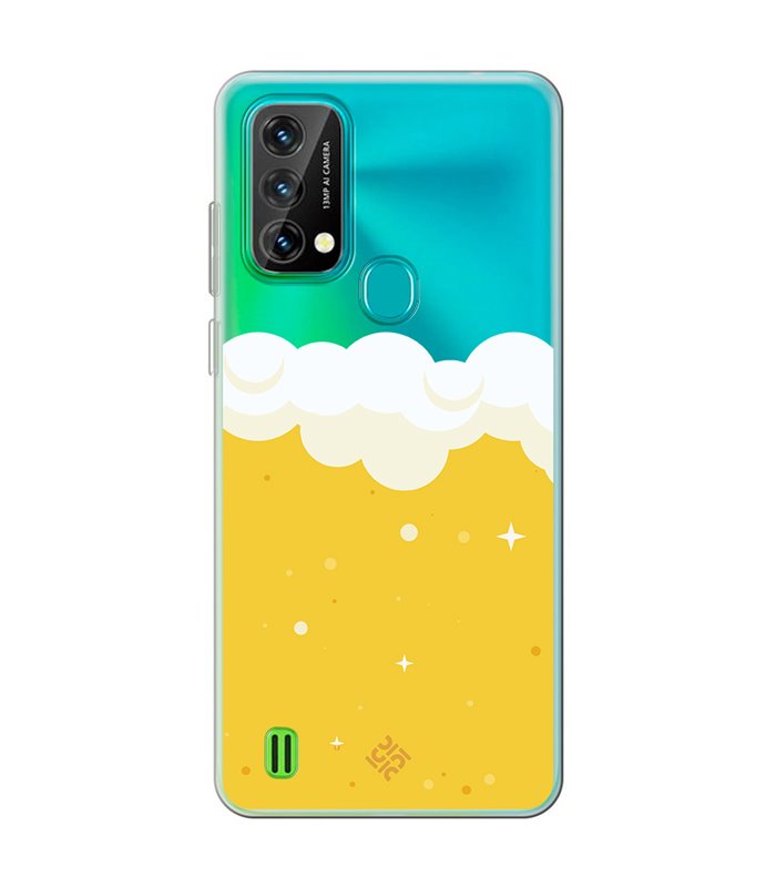 Funda para [ Blackview A50 ] Dibujo Auténtico [ Cerveza ] de Silicona Flexible para Smartphone 