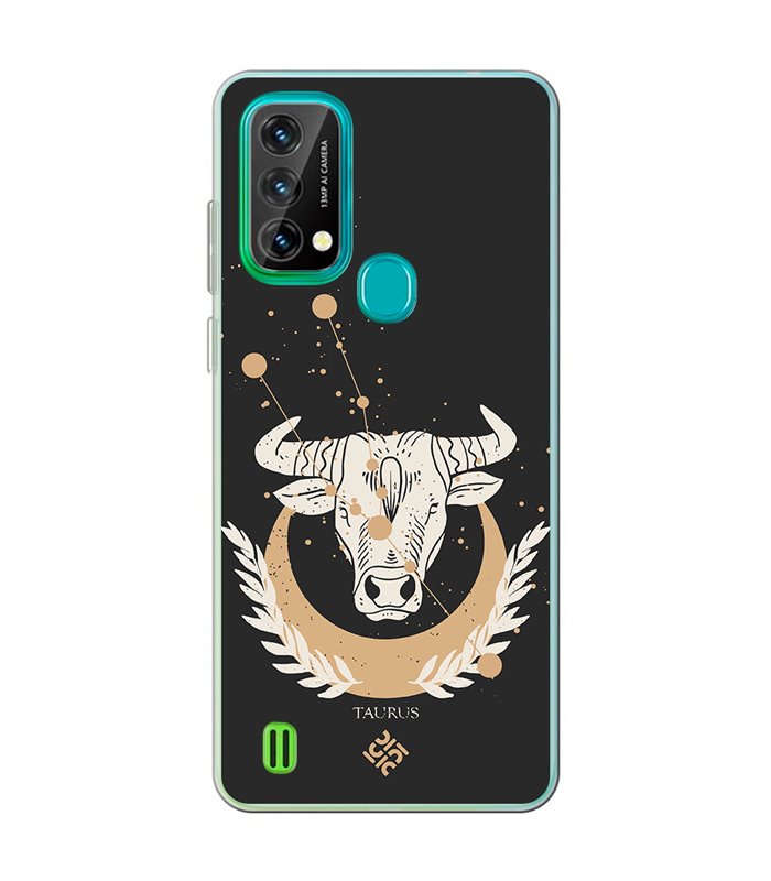 Funda para [ Blackview A50 ] Dibujo Zodiaco [ Signo Zodiacal - Tauro ] de Silicona Flexible para Smartphone 