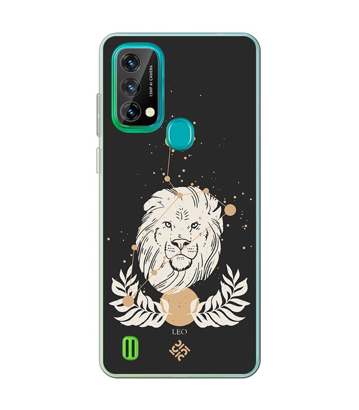 Funda para [ Blackview A50 ] Dibujo Zodiaco [ Signo Zodiacal - Leo ] de Silicona Flexible para Smartphone 