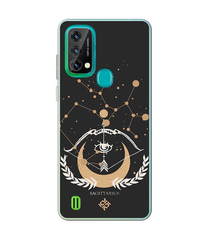 Funda para [ Blackview A50 ] Dibujo Zodiaco [ Signo Zodiacal - Sagitario ] de Silicona Flexible para Smartphone 