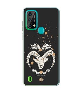 Funda para [ Blackview A50 ] Dibujo Zodiaco [ Signo Zodiacal - Capricornio ] de Silicona Flexible para Smartphone 