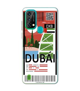 Funda para [ Blackview A50 ] Billete de Avión [ Dubái ] de Silicona Flexible para Smartphone 