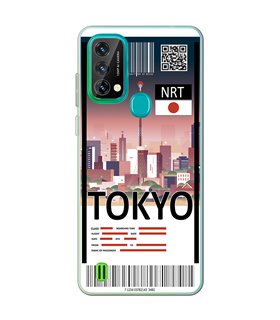 Funda para [ Blackview A50 ] Billete de Avión [ Tokio ] de Silicona Flexible para Smartphone 