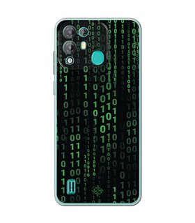 Funda para [ Blackview A55 Pro ] Cine Fantástico [ Números Binarios Matrix ] de Silicona Flexible para Smartphone