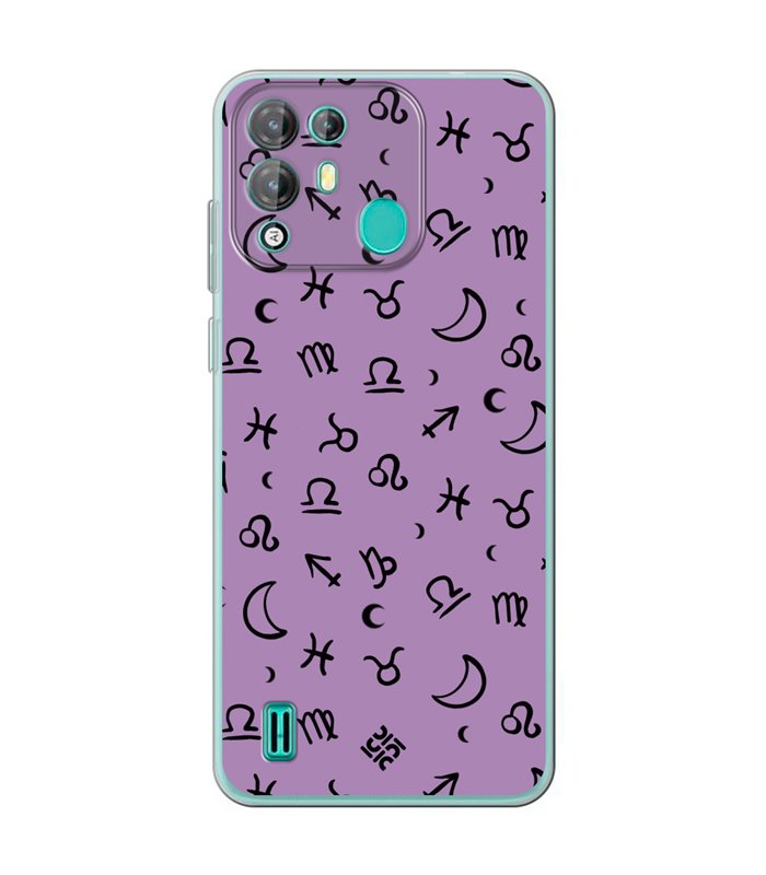 Funda para [ Blackview A55 Pro ] Dibujo Esotérico [ 12 Signos del Zodiaco ] de Silicona Flexible para Smartphone