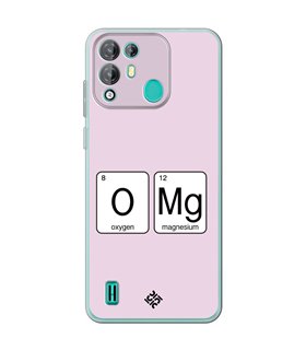 Funda para [ Blackview A55 Pro ] Dibujo Frases Guays [ Oxigeno + Magnesio - OMG ] de Silicona Flexible