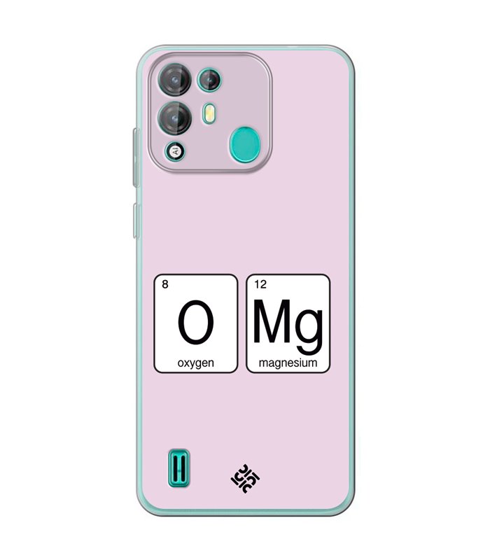 Funda para [ Blackview A55 Pro ] Dibujo Frases Guays [ Oxigeno + Magnesio - OMG ] de Silicona Flexible