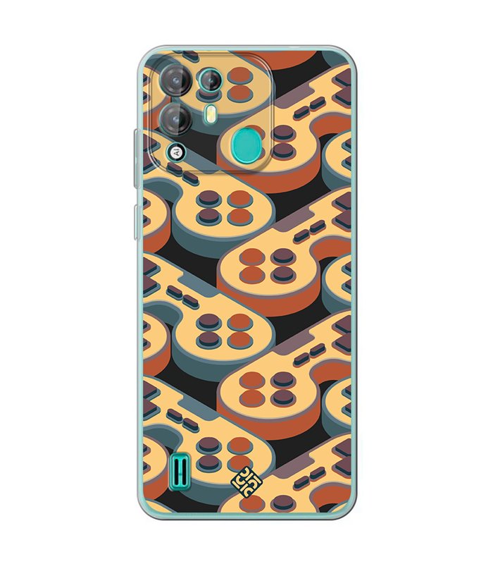 Funda para [ Blackview A55 Pro ] Dibujo Gamers [ Joystick Retro ] de Silicona Flexible para Smartphone 