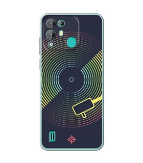 Funda para [ Blackview A55 Pro ] Diseño Música [ Dibujo Disco de Vinilo ] de Silicona Flexible