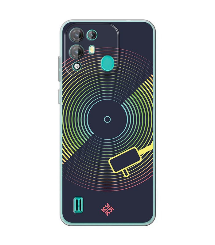 Funda para [ Blackview A55 Pro ] Diseño Música [ Dibujo Disco de Vinilo ] de Silicona Flexible