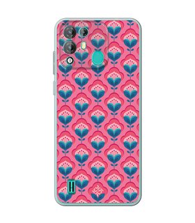 Funda para [ Blackview A55 Pro ] Dibujos Retro [ Algodones Rosa - Caleidoscopio ] de Silicona