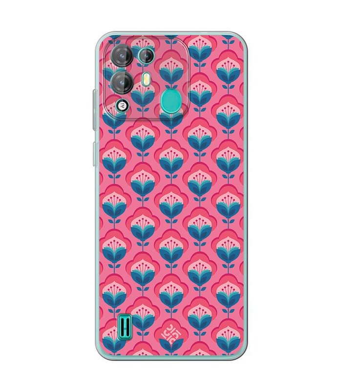 Funda para [ Blackview A55 Pro ] Dibujos Retro [ Algodones Rosa - Caleidoscopio ] de Silicona