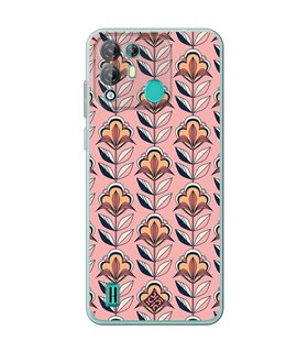 Funda para [ Blackview A55 Pro ] Dibujos Retro [ Planta con Fondo Rosa - Retro ] de Silicona