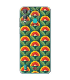 Funda para [ Blackview A55 Pro ] Dibujos Retro [ Diseño Flor - Retro ] de Silicona Flexible