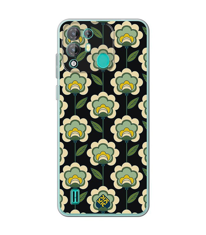 Funda para [ Blackview A55 Pro ] Dibujos Retro [ Planta Verde - Retro ] de Silicona Flexible