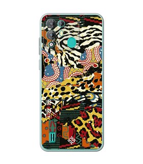 Funda para [ Blackview A55 Pro ] Dibujo Tendencias [ Pieles de Animales y Telas ] de Silicona