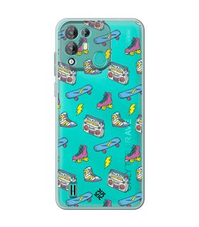 Funda para [ Blackview A55 Pro ] Dibujo Tendencias [ Skate Patines Años 90 ] de Silicona